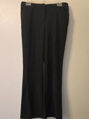 Star City Black Pinstripe Pants